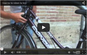 Vídeo "que no te roben la bici"